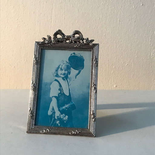 Silver-plated Bow Picture Frame