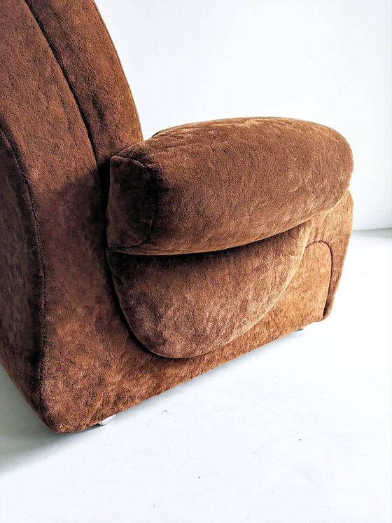 Image 1 of Velvet Space Age Modular Sofa