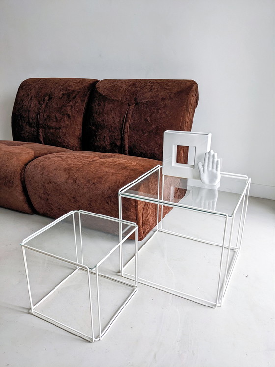 Image 1 of Velvet Space Age Modular Sofa