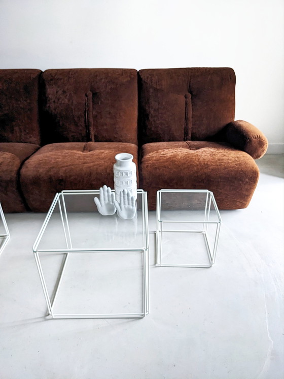 Image 1 of Velvet Space Age Modular Sofa