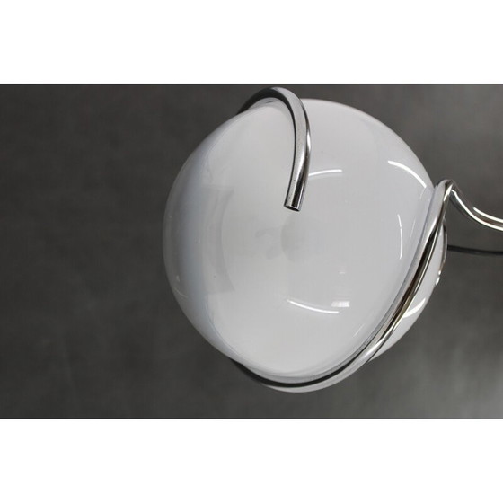 Image 1 of Lampada a sospensione vintage italiana in vetro di Murano di Fabio Lenci per Guzzini, Italia anni '70