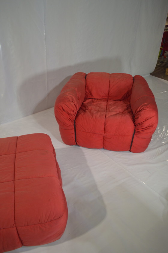 Image 1 of Red Aflex Sofa Set