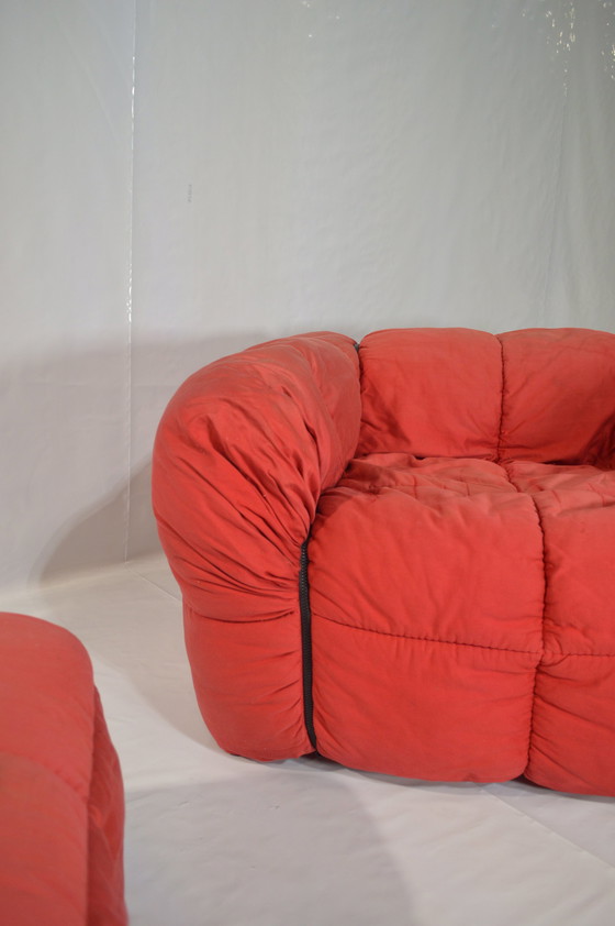 Image 1 of Red Aflex Sofa Set