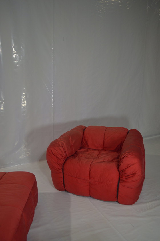 Image 1 of Red Aflex Sofa Set