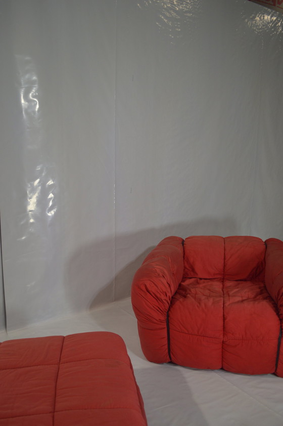 Image 1 of Red Aflex Sofa Set