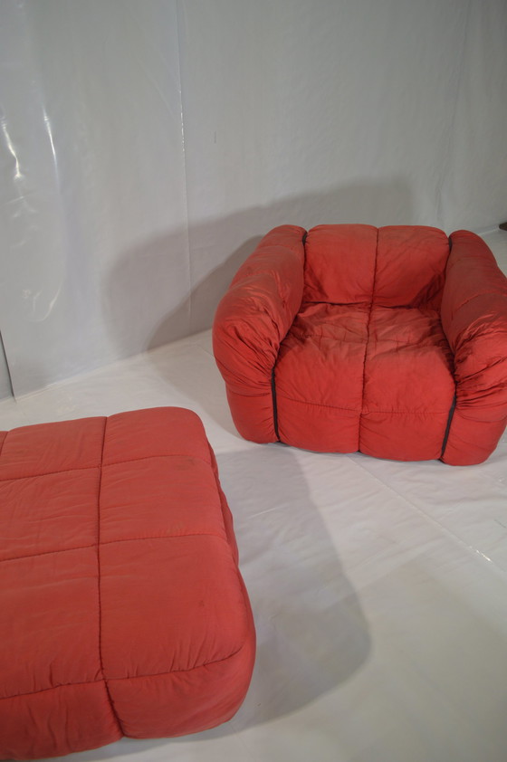 Image 1 of Red Aflex Sofa Set