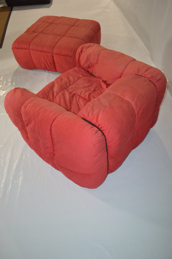 Image 1 of Red Aflex Sofa Set