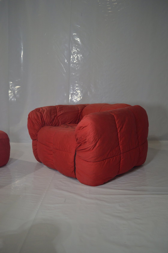 Image 1 of Red Aflex Sofa Set