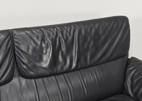 Image 1 of De Sede DS2011 sofa in black leather, Switzerland – circa 1980