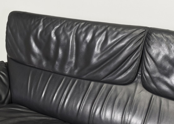 Image 1 of De Sede DS2011 sofa in black leather, Switzerland – circa 1980