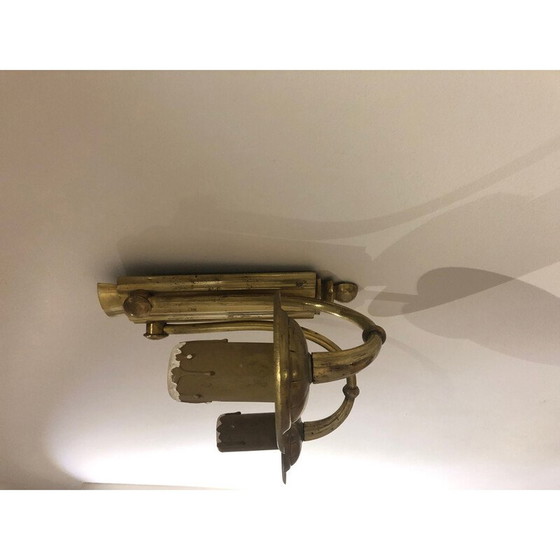 Image 1 of Pair of vintage art deco wall lamps with double light