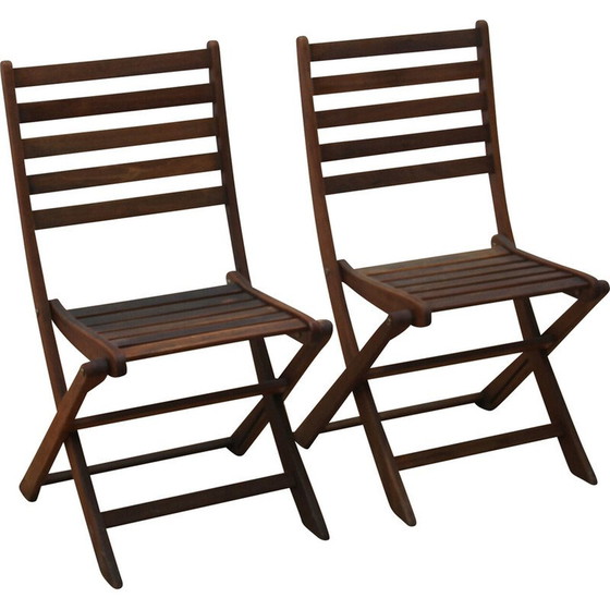 Image 1 of Pair of vintage garden chairs by Cattie