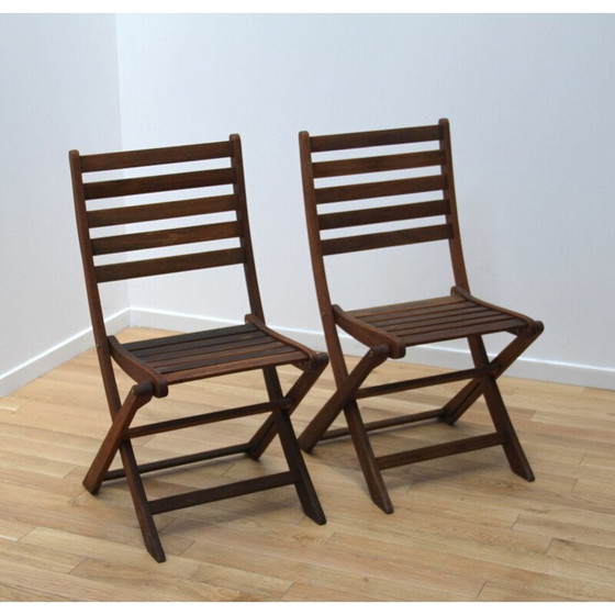 Image 1 of Pair of vintage garden chairs by Cattie