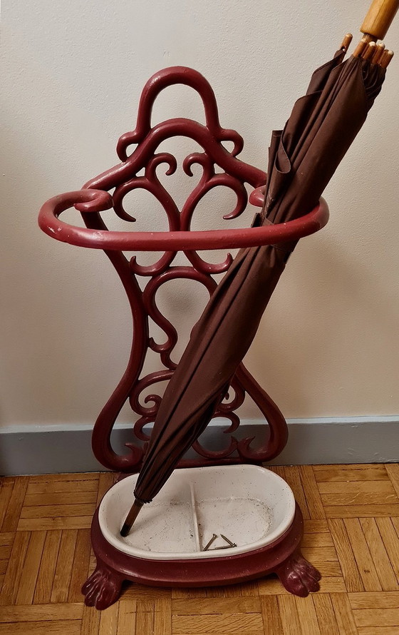 Image 1 of Umbrella And Mirror Stand Style 1900
