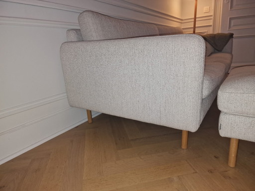 Fauteuil Bolia Scandinavia 3 places avec pouf