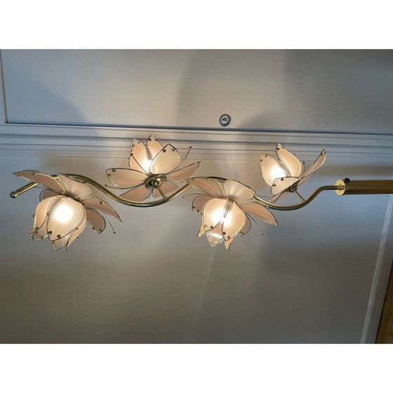 Image 1 of Vintage Italian lotus flower floor lamp, 1970