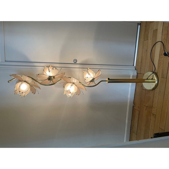 Image 1 of Vintage Italian lotus flower floor lamp, 1970