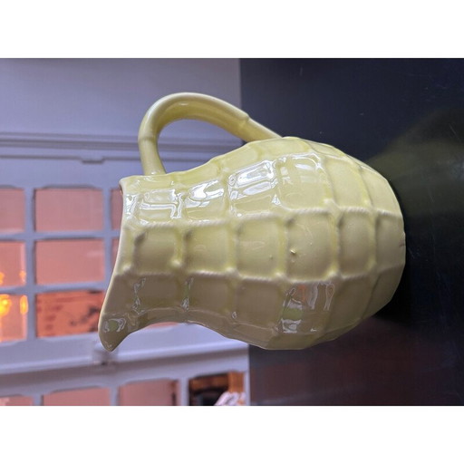 Vintage earthenware pitcher for the Saint Clément factory, Italy 1950