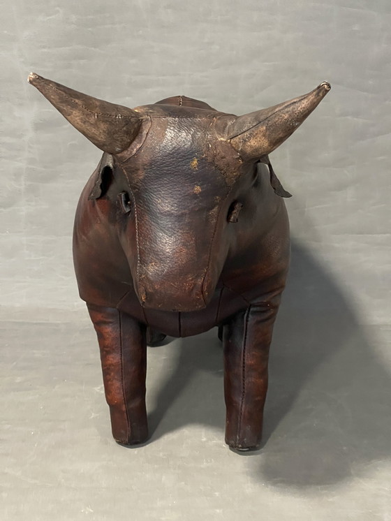 Image 1 of Dimitri Omersa, Leather Bull per Liberty London, circa 1965. Vintage