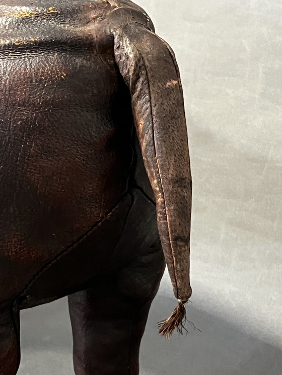 Image 1 of Dimitri Omersa, Leather Bull per Liberty London, circa 1965. Vintage