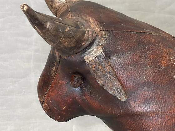 Image 1 of Dimitri Omersa, Leather Bull per Liberty London, circa 1965. Vintage
