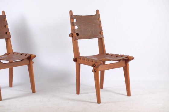 Image 1 of 2x Mid-Century dining chairs by Angel I. Pazmino