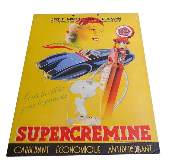 Image 1 of French Art Deco Car Advertising , 1930S