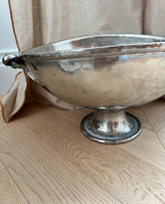 Image 1 of Vintage Antique Pewter Basin