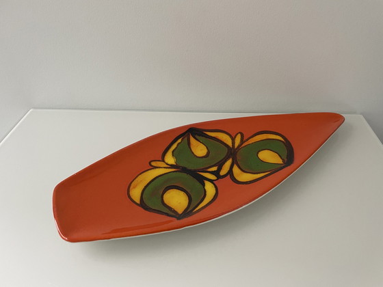 Image 1 of Rare Orange Bowl Retro 1960 - Poole England