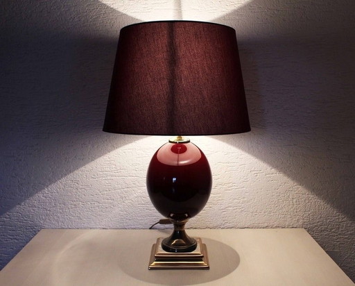 Le Dauphin Table Lamp France 70S Egg Lamp