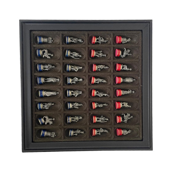 Image 1 of Franklin Mint - Chess Set - Battle Of Waterloo - Tin Pieces - Limited Edition