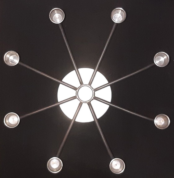 Image 1 of Candelabro Hagberg de 8 brazos (acero inoxidable), versión con firma grabada 