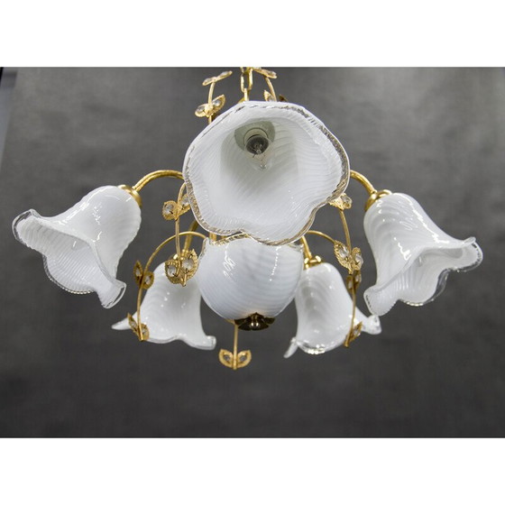 Image 1 of Vintage Murano glass chandelier, Italy 1990s