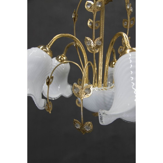 Image 1 of Vintage Murano glass chandelier, Italy 1990s