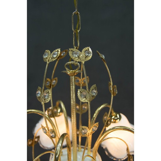 Vintage Murano glass chandelier, Italy 1990s