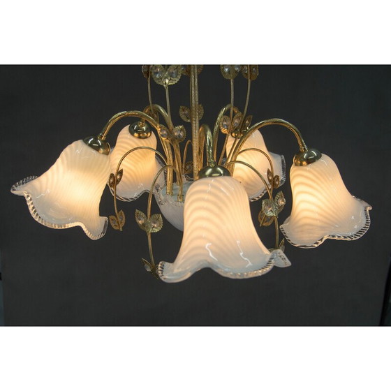 Image 1 of Vintage Murano glass chandelier, Italy 1990s