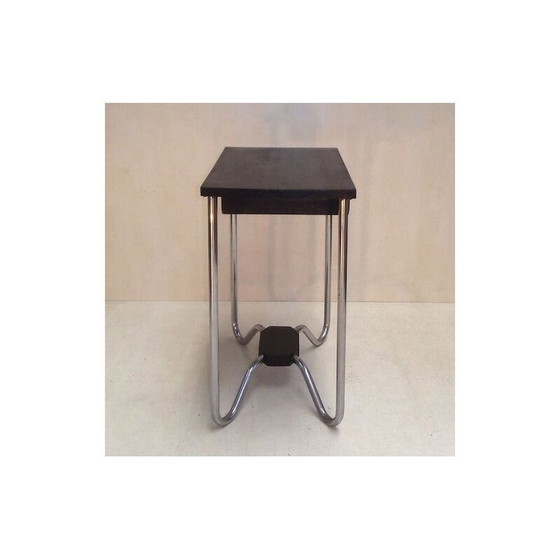 Image 1 of Vintage children's desk in metal and oak, 1930