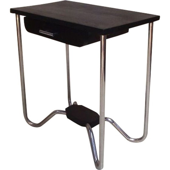 Image 1 of Vintage children's desk in metal and oak, 1930
