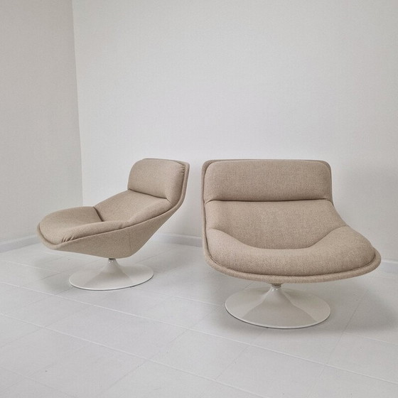 Image 1 of Pair of vintage F517 armchairs by Geoffrey Harcourt for Artifort, 1970s