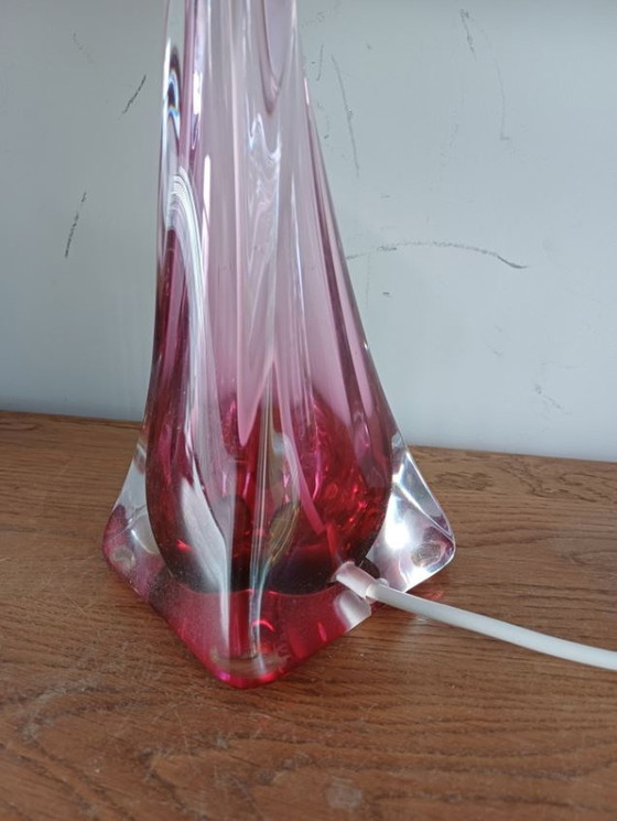 Image 1 of Vintage crystal glass lamp, Val St. Lambert table lamp