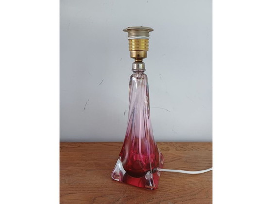 Image 1 of Vintage crystal glass lamp, Val St. Lambert table lamp