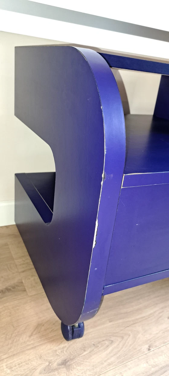 Image 1 of Ikea Ilen nightstand/TV cabinet 1999 blue