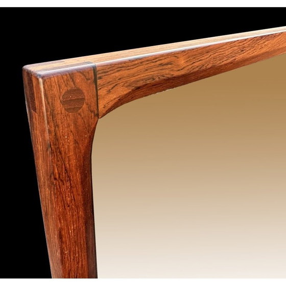 Image 1 of Specchio vintage modello 166 in palissandro Santos di Aksel Kjersgaard per Odder Mobler
