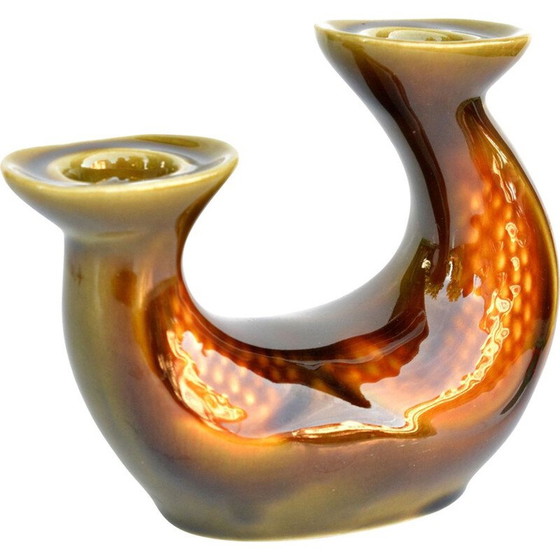 Image 1 of Vintage ceramic candlestick by Ditmar Urbach, Czechoslovakia 1960