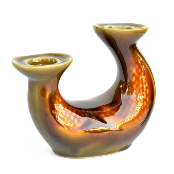 Image 1 of Vintage ceramic candlestick by Ditmar Urbach, Czechoslovakia 1960