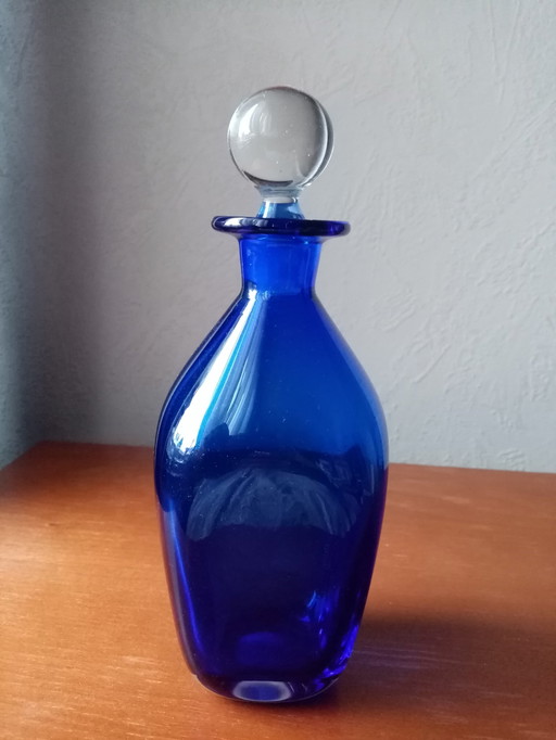 Glass Decanter By Jacob Eiler Bang For Kastrup Denmark