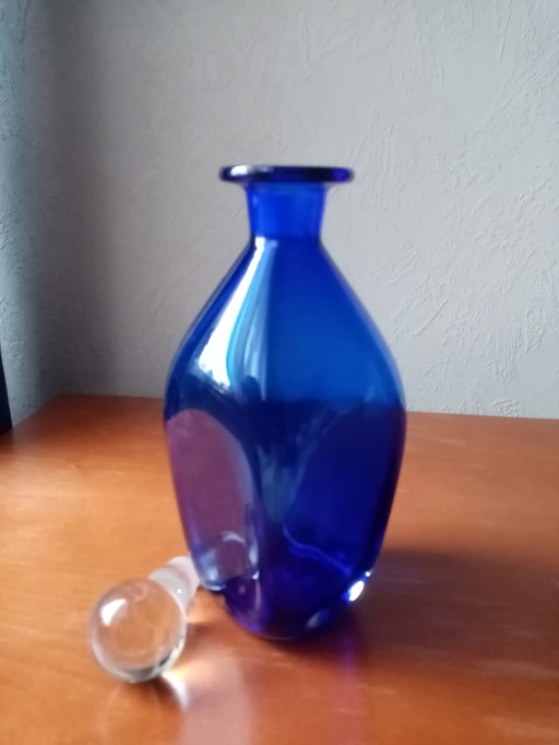 Glass Decanter By Jacob Eiler Bang For Kastrup Denmark