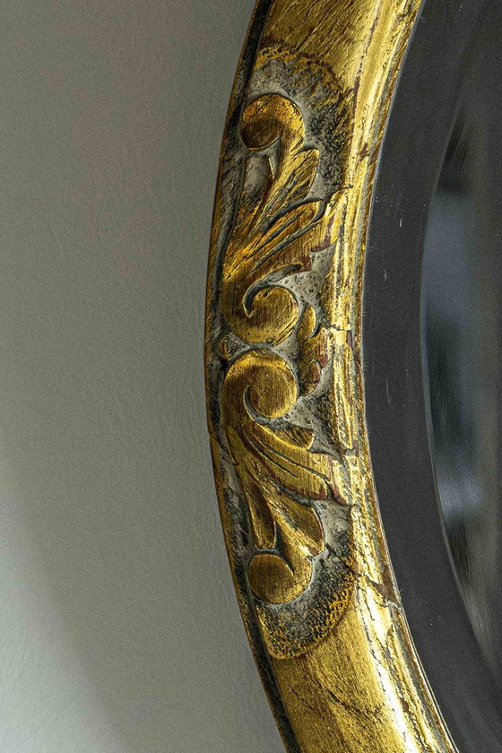 Image 1 of Specchio ovale dorato vintage