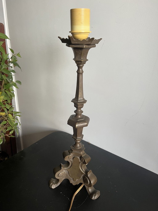 Bronzen Baroque Lampenvoet