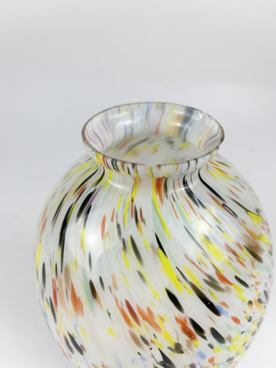 Image 1 of Spray glass vase Art Deco Art Nouveau Kralik Czechoslovakia